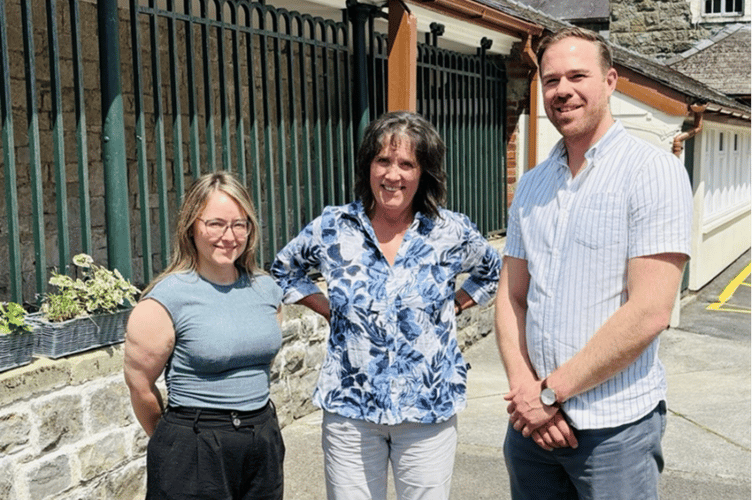 County co-ordinators Tracey Jones (Carmarthenshire), Sue Lewis (Ceredigion), Lee James (Pembrokeshire).