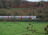 Three trains from new Cambrian Line fleet spotted outside Machynlleth