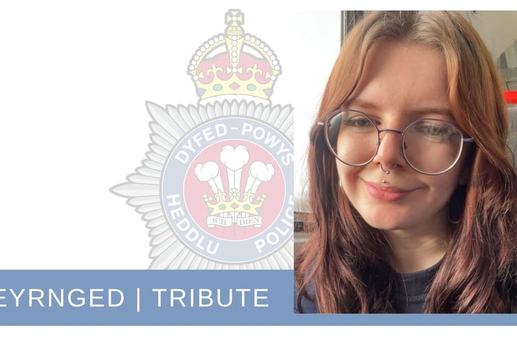 Corinna Baker. Photo: Dyfed-Powys Police
