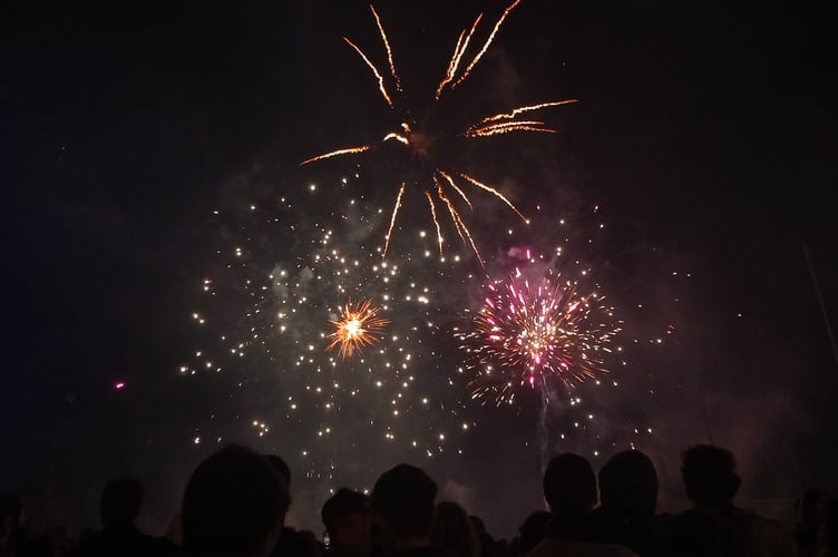 Ardal Aberystwyth Rotary Club organised the town's firework display for the second time this year. Photo: Julie McNicholls Vale