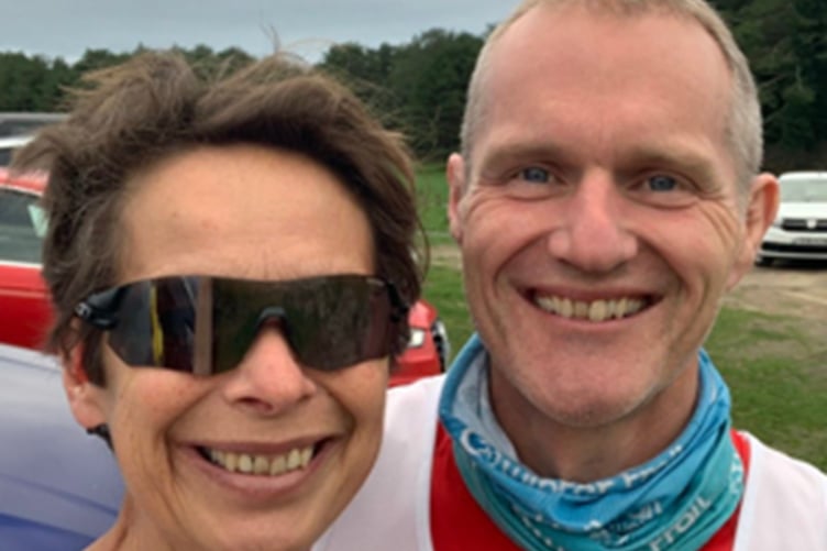 Steven and Jane Holmes at the MT 10 at Pembrey Country Park