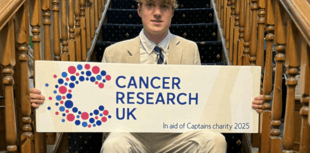 Junior captain raises £492 for cancer charity