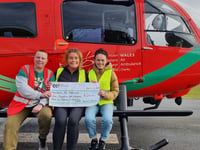 Heulwen Jones raises £2,000 for Air Ambulance