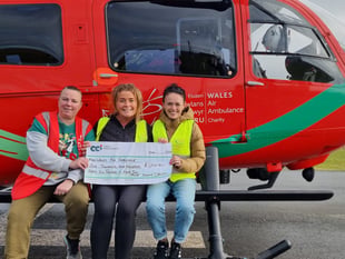 Heulwen Jones raises £2,000 for Air Ambulance