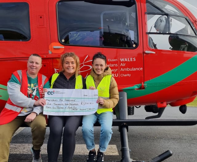 Heulwen Jones raises £2,000 for Air Ambulance