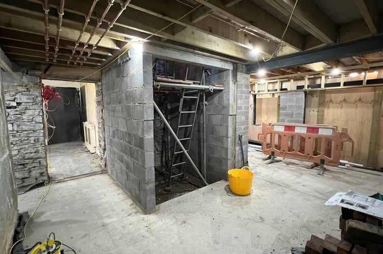 The ground floor lift lobby