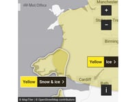 Yellow weather warnings issued for ice and snow