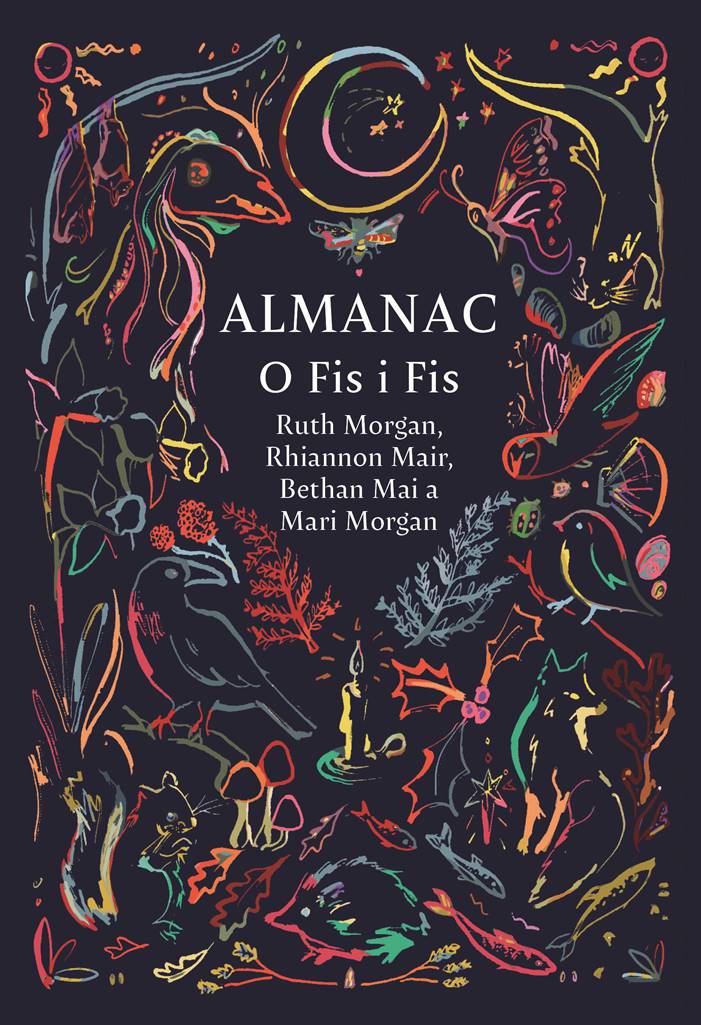 Mae Almanac: O Fis i Fis yn waith pedwar aelod o’r un teulu