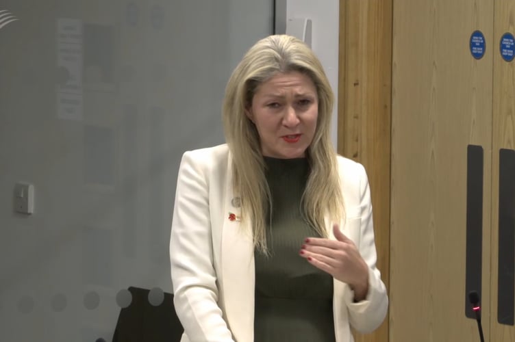 Laura Anne Jones was suspended by the Senedd
