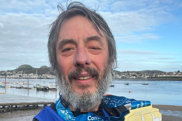 Paul Tonkin celebrating at Conwy