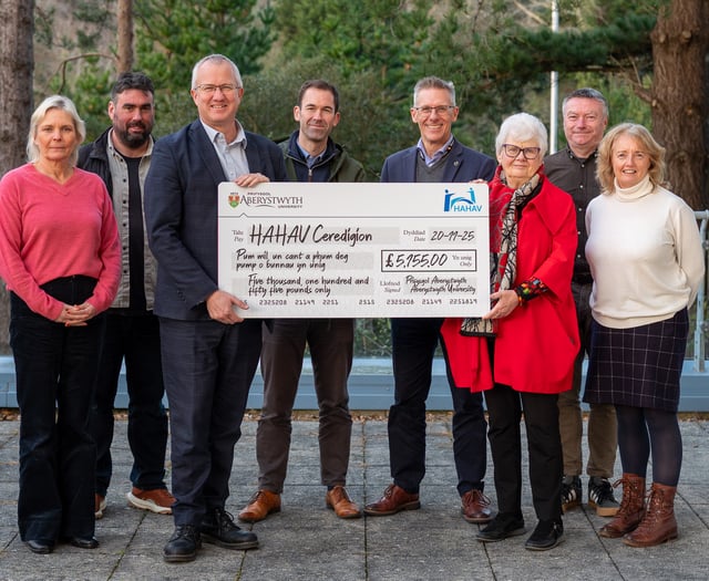 Aberystwyth staff raise £5,000 for charity