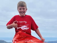 Young hero raises £1,100 for Wales Air Ambulance