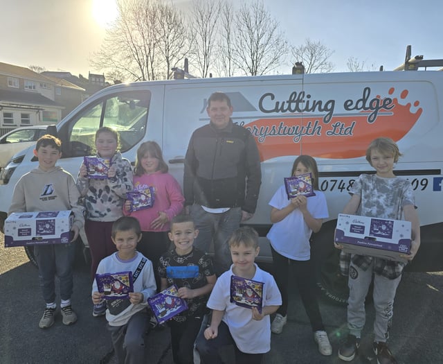 Businessman brings Christmas joy to Penparcau pupils