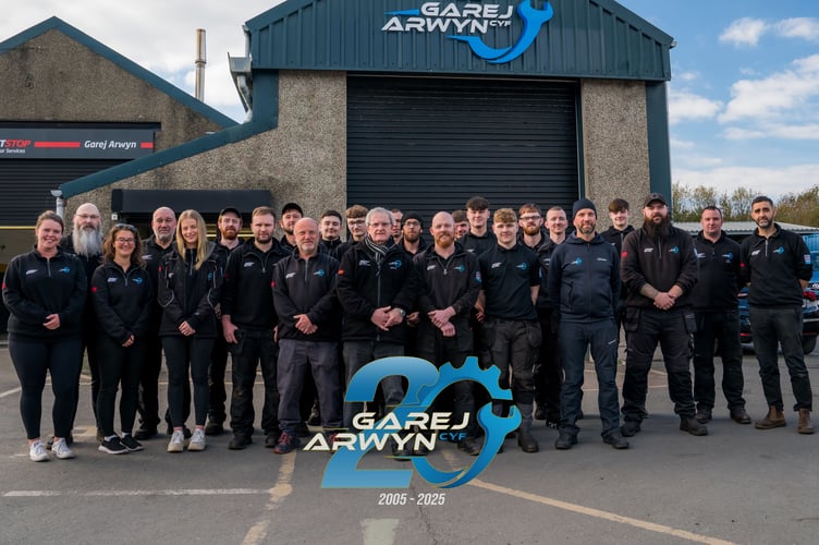 Garej Arwyn celebrating 20 years in business