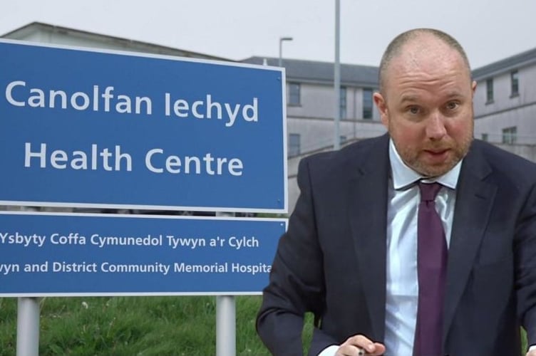 MS Mabon ap Gwynfor and the hospital in question