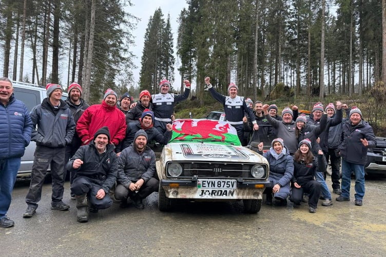 The team celebrations get underway