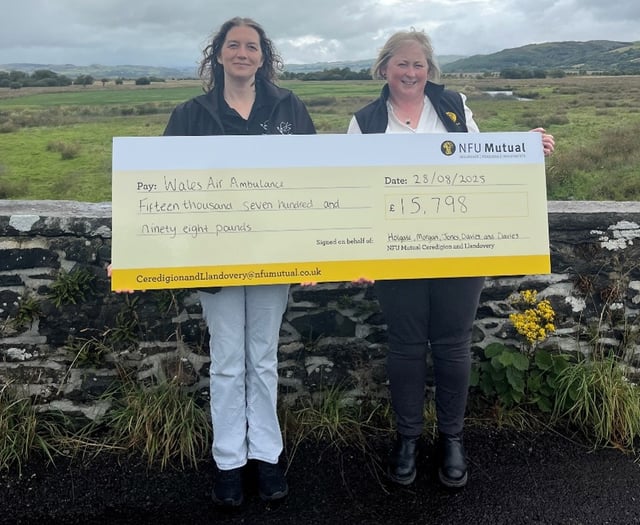 Ceredigion insurance workers help fund air ambulance baby pods