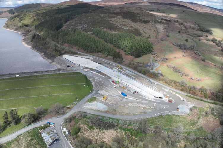 A new spillway has been made at Llyn Celyn. Photo: Dŵr Cymru