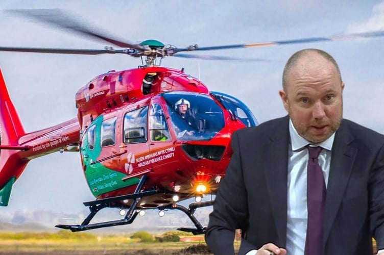 Mabon ap Gwynfor MS calls for Rapid Response Vehicles to be put in place before Wales Air Ambulance bases close