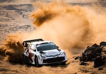 Elfyn Evans struggles at Rally Saudi Arabia