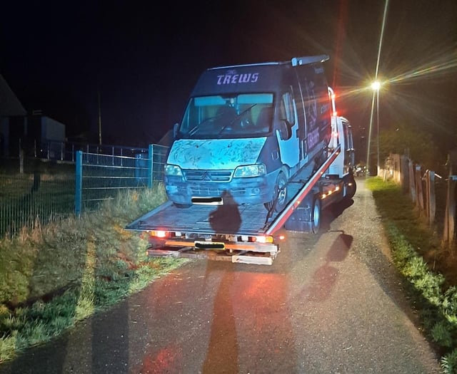 Gwynedd police seize uninsured vehicle