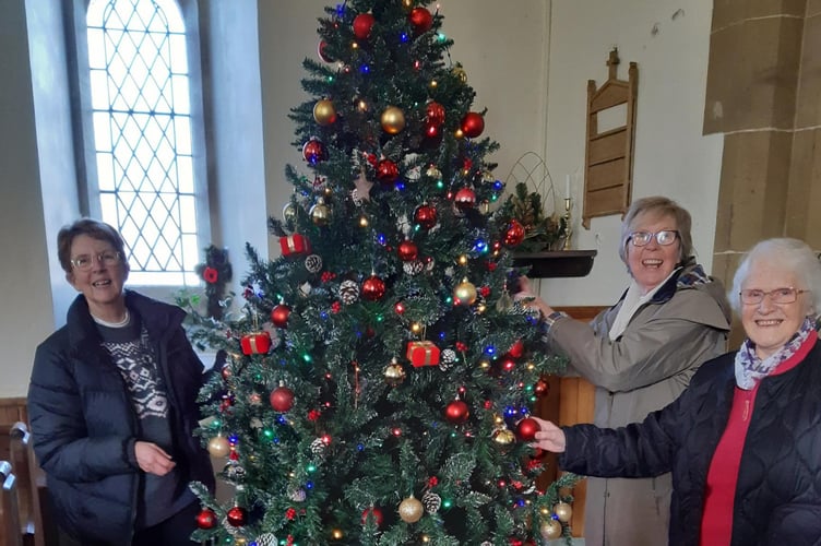 Annette Evans (left) Angela Swann (right back) Helen Williams (front)