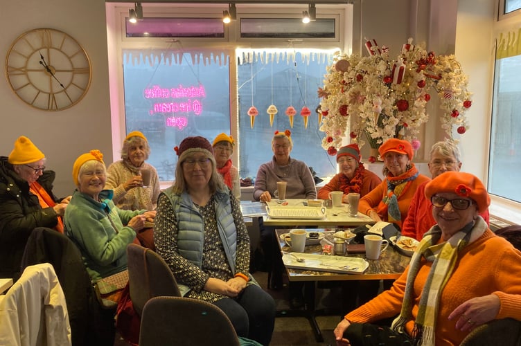 Tywyn Inner Wheel Club travelled by train to meet members of Porthmadog Inner Wheel Club in Barmouth
