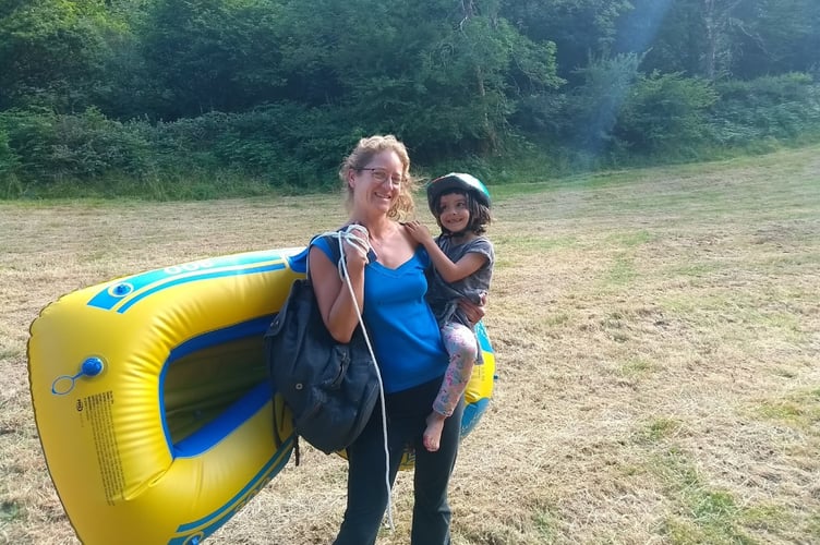 Rebecca Sullivan pictured with her goddaughter, Cllr Bryan's youngest daughter. Photo: Kim Bryan