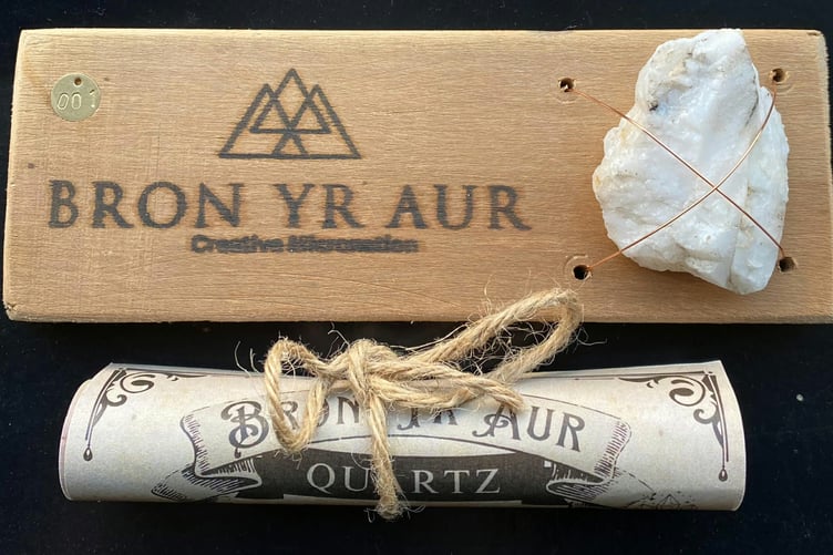 Limited edition Bron Yr Aur quartz is up for grabs with a three-year citizenship to the Bron Yr Aur Independent Nation. Photo: Bron Yr Aur