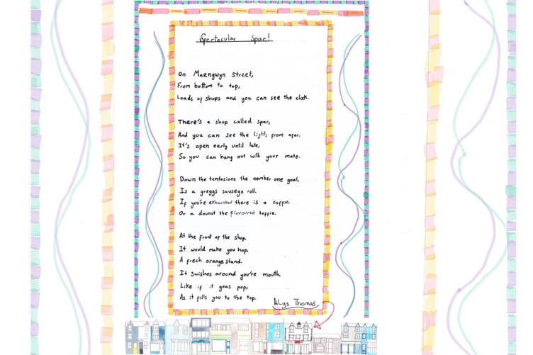 Alys Thomas writes about the Spar convenience store in this poem. Photo: Caneuon Siop