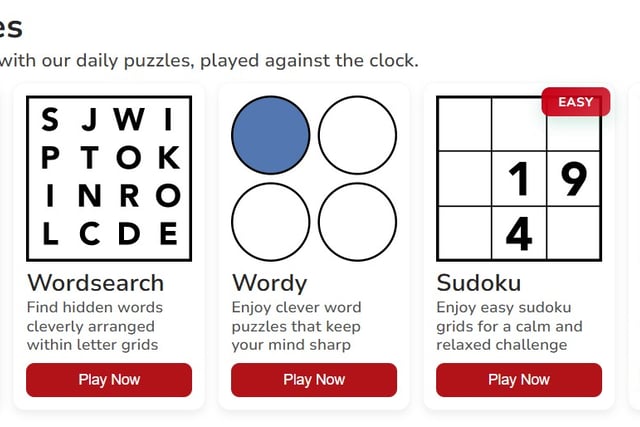 Test yourself with our daily online puzzles