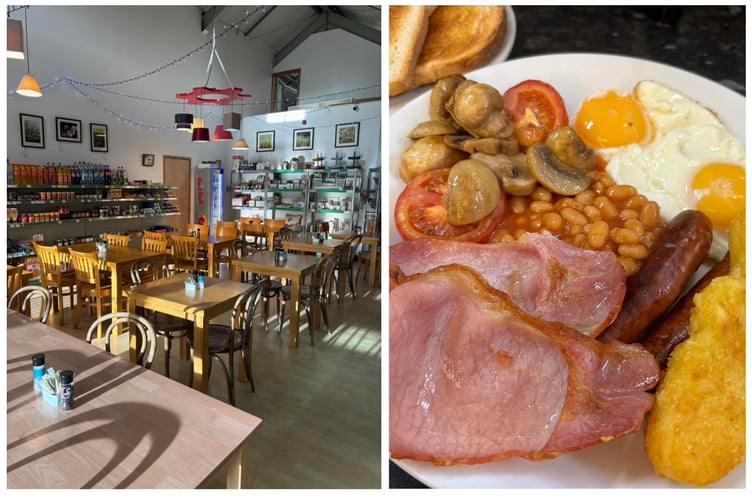 Caffi Jo Jo's has reopened, offering hot food and a small convenience store. Photo: Caffi Jo Jo