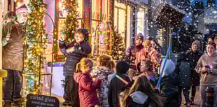 Llandysul Christmas Fair brings festive crowds to the town