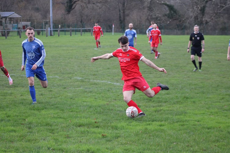 Will Williams delivers a ball into the danger area