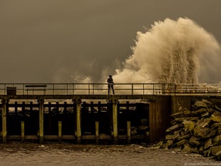 In pictures: Storm Bram wreaks havoc on roads across west-Wales