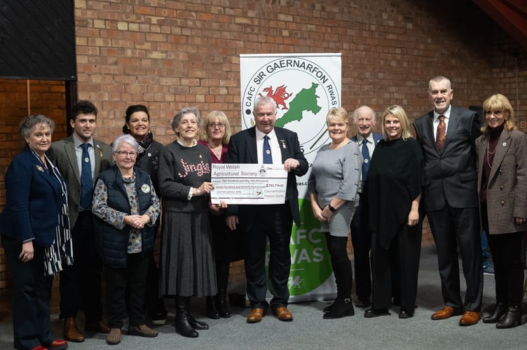 Caernarfon have raised an impressive fundraising total of £252,774 for the Royal Welsh Agricultural Society.