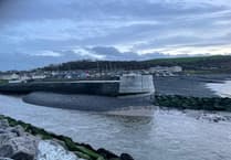 Rocky start for Aberaeron's wonky sea defences