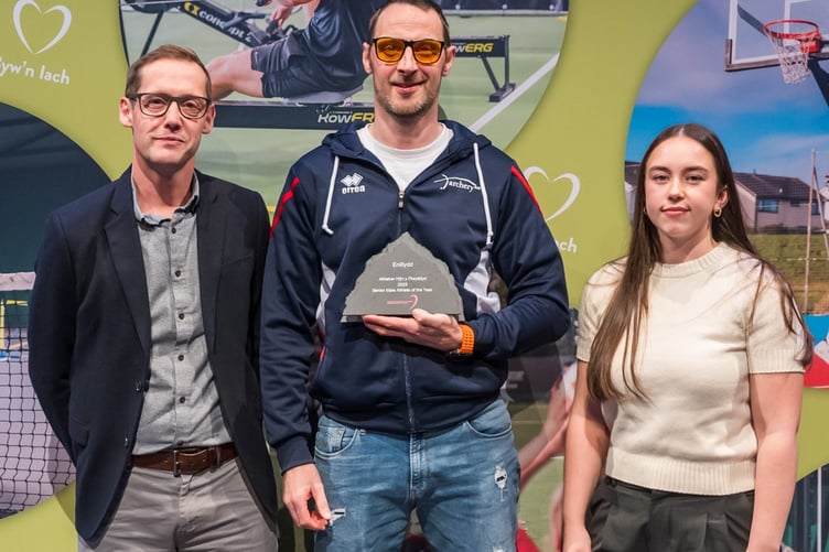 Nick Thomas with Daniel Joyce and Gwenno Thomas from Byw’n Iach