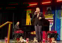 Mo Pleasure represents Aberystwyth at twin town's Christmas market