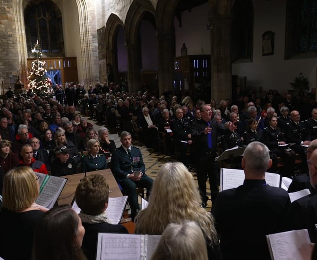 Emergency services carol concert raises over £1,000 for charity