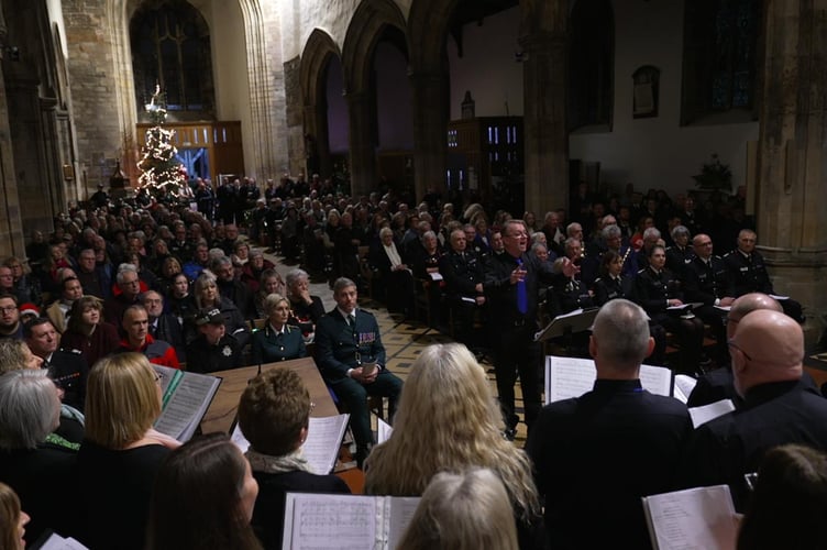 North Wales Police shared this picture from the service