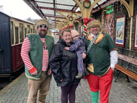 Penrhyndeudraeth toddler tackles RNLI Reindeer Run