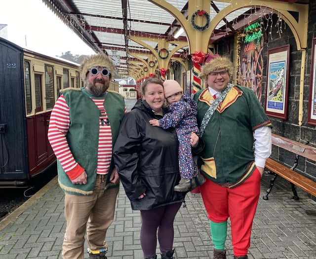 Penrhyndeudraeth toddler tackles RNLI Reindeer Run