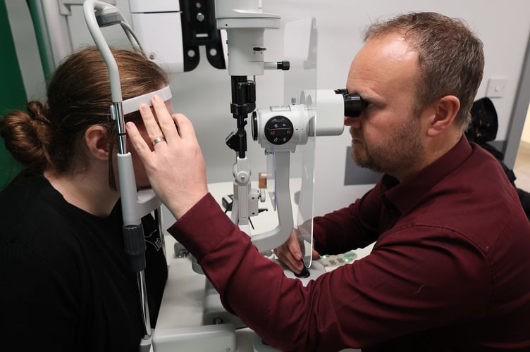 Optometrist Dyfan Jones at Specsavers Porthmadog