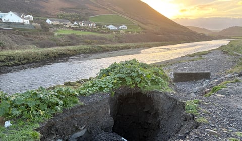 Confusion over Tanybwlch ownership as another sinkhole appears
