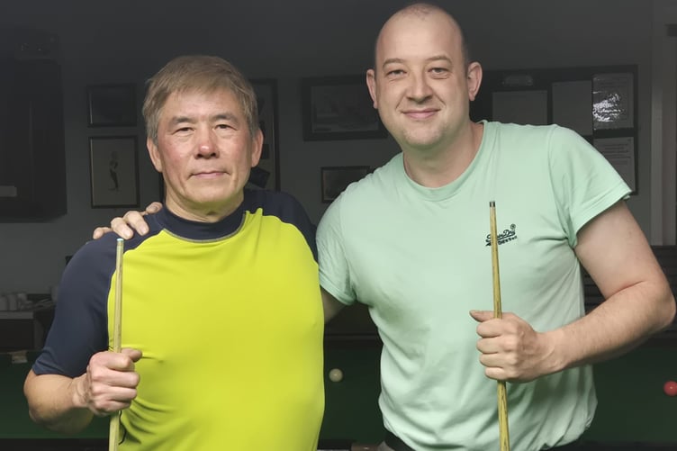 Finalists Tony Wong and Rhodri Morgan