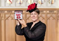 Anwen Butten receives MBE at Windsor Castle