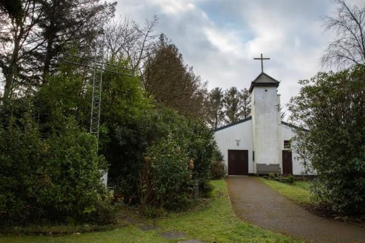 The church at the Penrhos Polish Village. Photo: ClwydAlyn