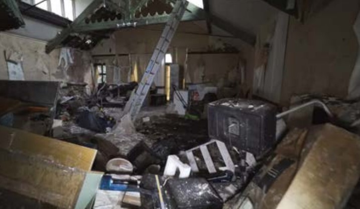 The condition inside the Corbett Arms. Photo: Gywnedd Council plans