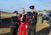 Police force beat manager Aled wins first place at Barmouth Santa Dash